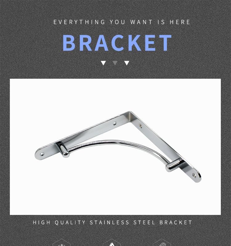 Stainless Steel Nine Than Partition Shelf Support Frame Fixed Bracket Thickened Wall Triangular Bracket