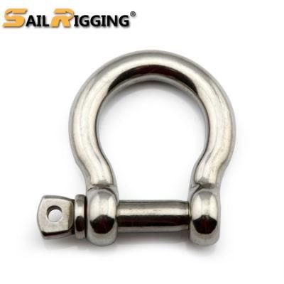 High Polished Stainless Steel Screw Pin Bow Anchor Lifting Shackles