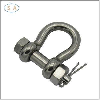 Stainless Steel Europe Type Bow Shackle for Rigging Marine Hardware