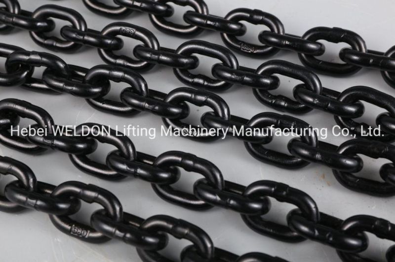 Lifting Pallet Chain Block Black High Strength Hoist Industria G80 Grade Chain