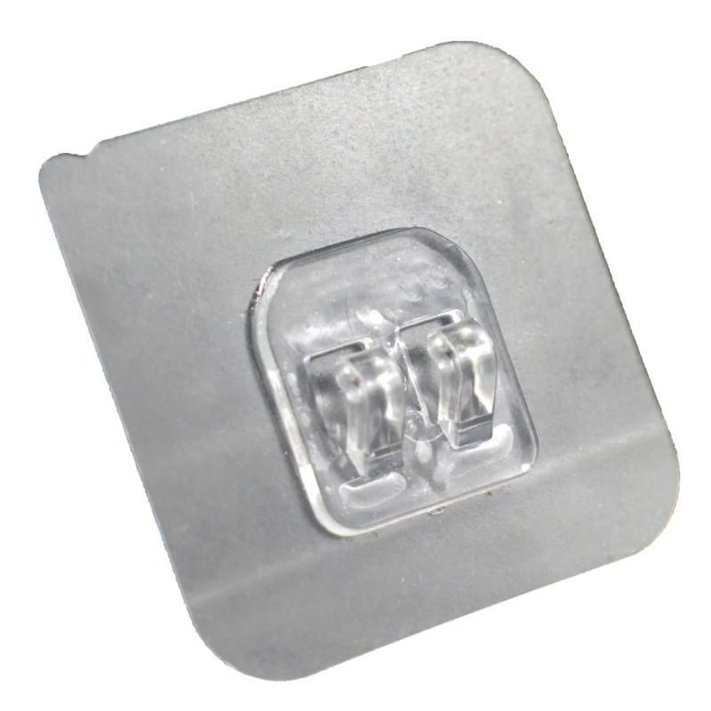 Factory Price Strong Sticky Space Saver Waterproof Adhesive Silver Wall Hook
