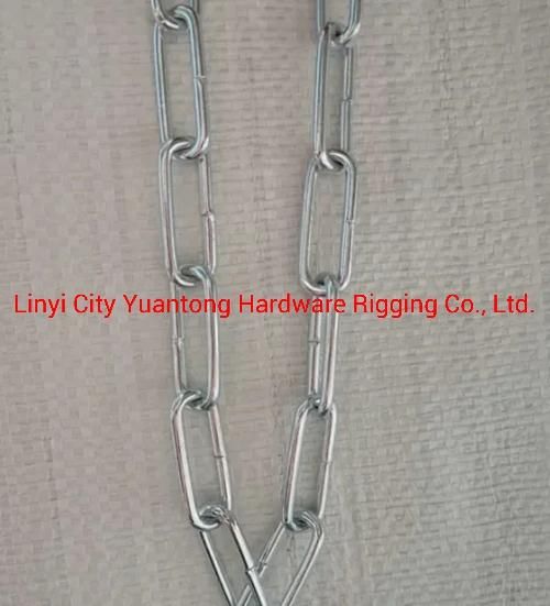 Factory Supply Welded Galvanized DIN5685c Long Link Chain