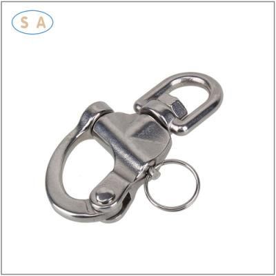 High Quality Stainless Steel 304 Spring Buckle Snap Hook Security Hook with Eyelet and Nut