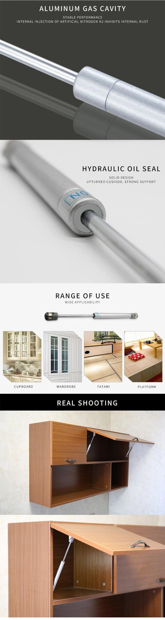 Hydraulic Electric Lift Mechanism Furniture Hidden in The Bed