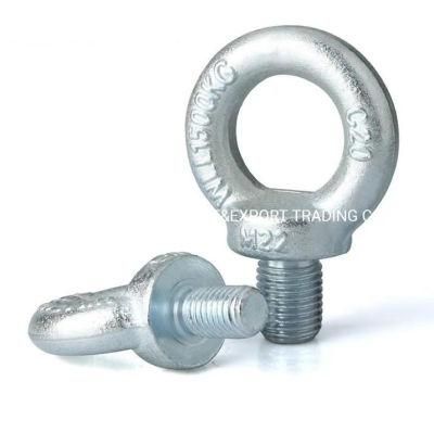 DIN580 Galvanized Eyebolt High Strength Round Bolt ISO3266 Carbon Steel Lifting Eye Bolts