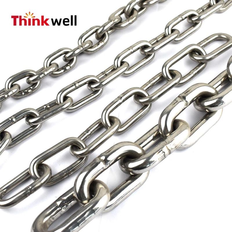 Different Sizes Ss 304 or 316 Medium Link Chains