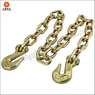 Tow Chain Tow Chain Heavy Duty G70 Yellow Zinc Plated Tow Chain