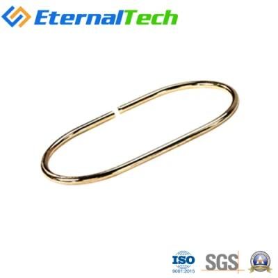 Oval Shape Carbon Steel Decoration Wire Forming Spring Clip