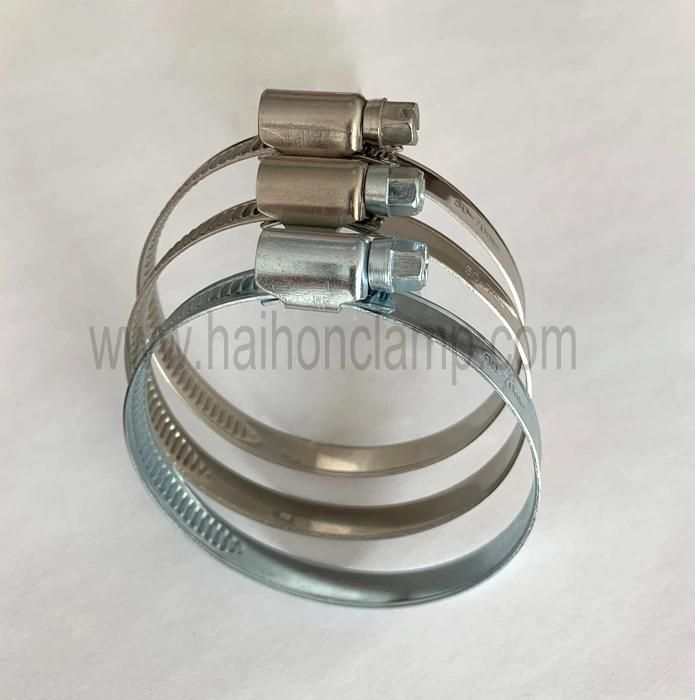 DIN 3017 Stainless Steel German Type Worm Drive Hose Clamp