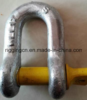 Dee Anchor Shackle for Industrial with Yellow Screw Pin in Grade S