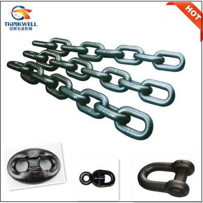 Proof Coil Studless Anchor Chain with Kenter Shackle