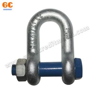 Galvanized 3/4&quot; 4.75t G209 Anchor Shackle D Ring Bow Shackle