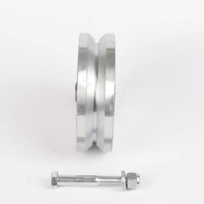 Sliding Door Wheels Heavy Duty Solid Steel V-Groove Casters Wheels for Coffee Table