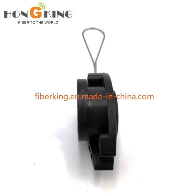 FTTH Fish Shape Rotating Deflection Drop Cable Clamp