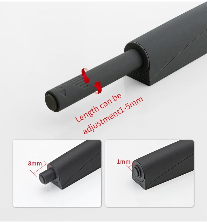 Plastic Door Damper Furniture Buffer System Push Open