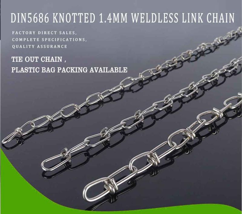 Wholesale Hardware Galvanzied Welded Steel Long Twisted Link Tie out