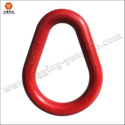 Factory Dirrect Sale Alloy Steel Forged Pear Shape Master Lifting Link for Chain Lifting|Forged Pear Shape Link Ring