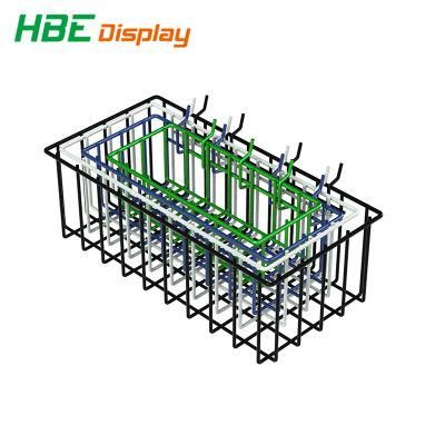 Multipurpose Metal Plastic Dipping Grid Wire Mesh Display Hanging Baskets