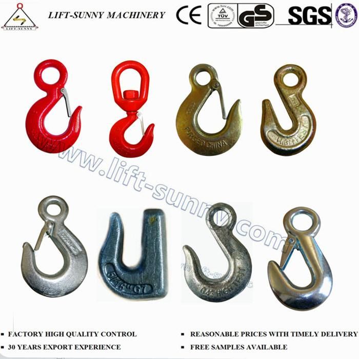 Stainless Steel 304/316 Jaw Swivel Hoist Hook or Crane Hook