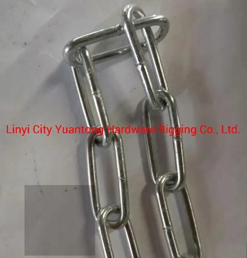 Factory Supply Welded Galvanized DIN5685c Long Link Chain