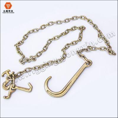 G70 Towing Car Drag Chains V Bridle Tow Chain with R T Mini J Hooks