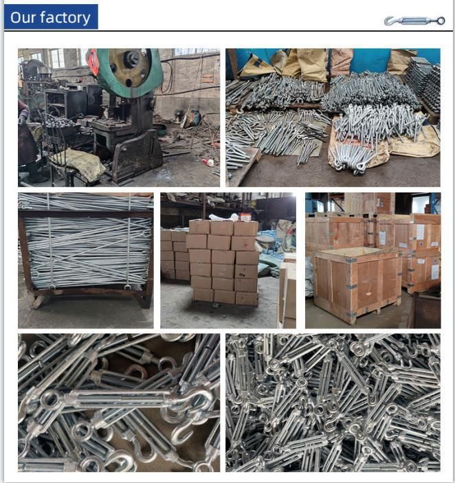 China Manufacturer of Galvanized Steel Forged Standard DIN 1480 Turnbuckle