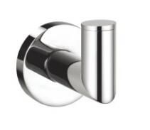Brass / Stainless Steel Round Wall Mounted Chrome Finish Robe Hook