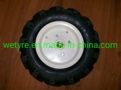 Reliable High Quality High Load Capacity Metal Rim Pneumatic Rubber Wheel (4.00-8)