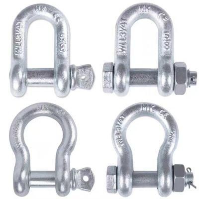 Custom Stainless Steel Type M4 4mm D Dee Ring Shackle Bow Shackle