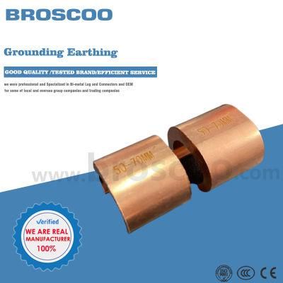 Tin Coated Surface Treatment C Shape Copper Wire Clamp for Cable