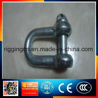 Galvanized DIN82101 D Shackle with Form a Screw Pin