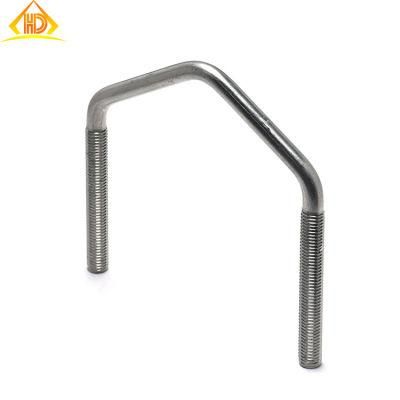 M3 M4 M5 M6 M8 M10 M12 M14 Square U Type Customized Bolt A2 A4 Carbon Steel Zinc Plated Footpoint Anchor Concrete Bending V Type U Bolt