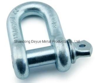 High Quality Drop Forged Galvanized G210 Steel D Shackle/Screw Pin Shackle