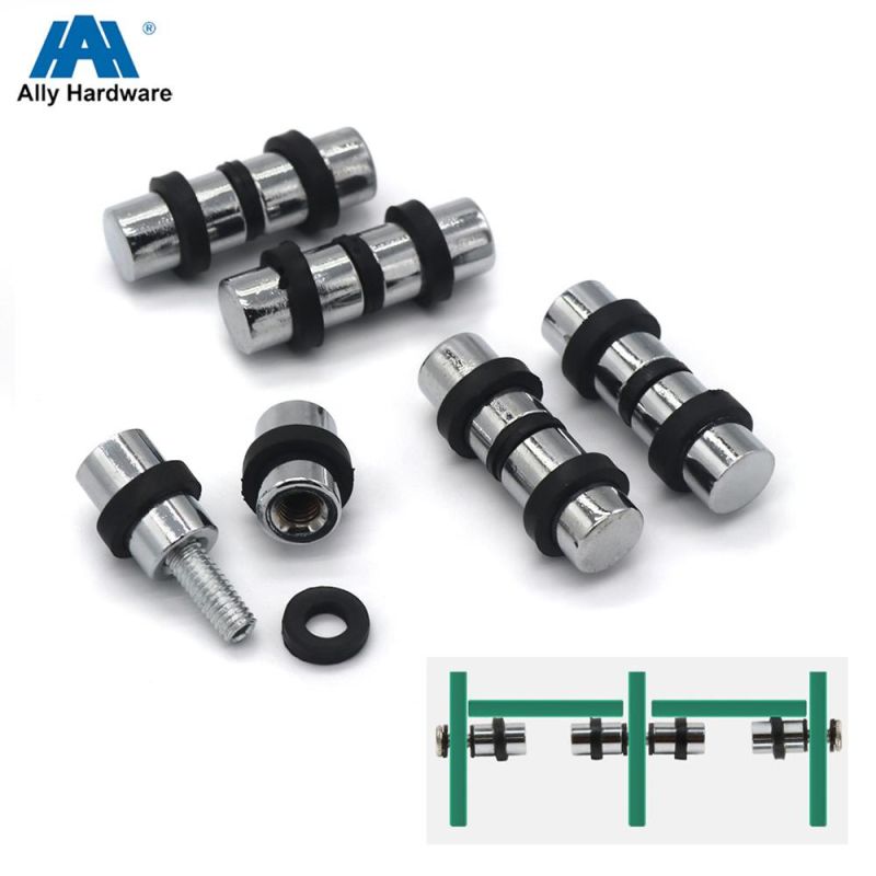 Double Head Glass Wall Iron Support Holder Pins