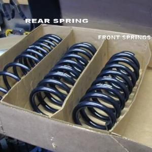 Spray Painted Steel Rear Lowering Springs Set in Box