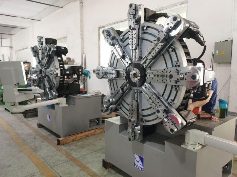 High Efficient Automatic Cam-Less Wire Rotary Spring Forming Machine