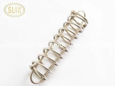Custom Compression Spring (large coil, white zinc plated)