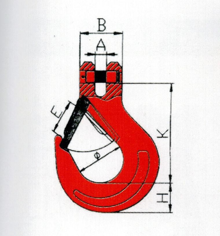 G80 Clevis Sling Hook with Latch with Superior Quality