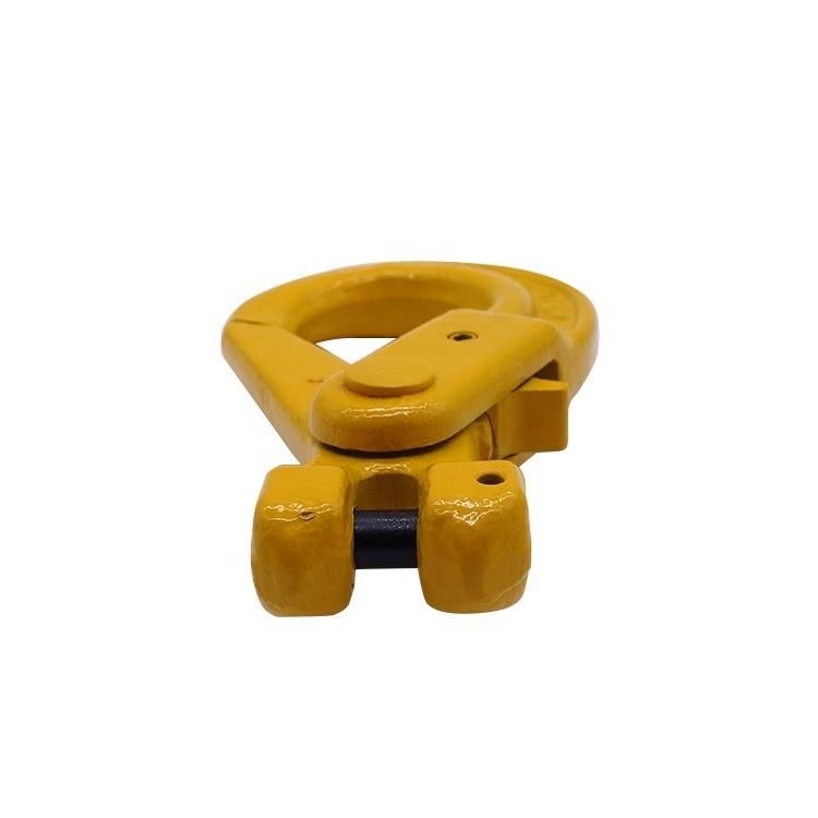 G80 Clevis Grab Hook with Wings and Cotter Pin Powder Plastified Clevis Shortening Grab Hook with Safety Pin