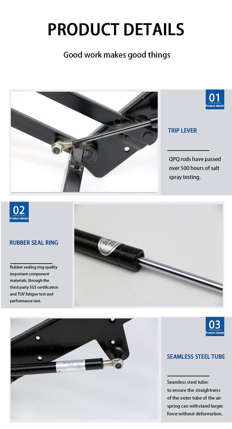 Ruibo Soft Open Damper Gas Spring Gas Strut for Overturn Computer Desk