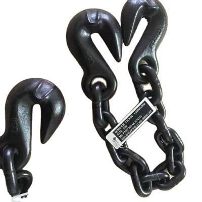 Galvanized G80 Cargo Tie Down Chain Lashing Chain with Hook