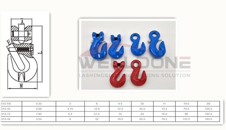 Wd313 G80 Clevis Grab Hook with Safety Pin