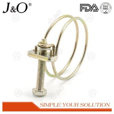 Stainless Steel Sturdy Double Wire Hose Clamp