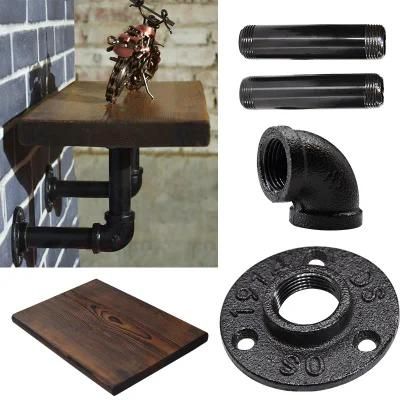 Rustic Pipe Decor Industrial Shelf