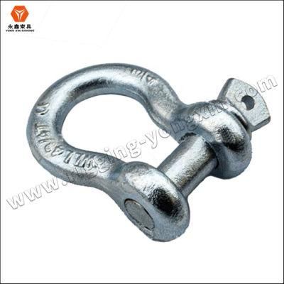 Hot DIP Galvanized Drop Forged G209 Lifting Marine Screw Pin Bow Shackle