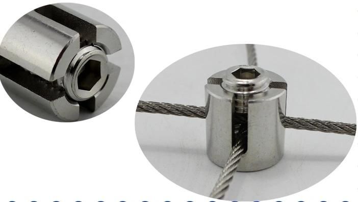 Stainless Steel Cross Clip Wire Rope Clamp for Marine Grade SUS316 Trellis Systems Green Wall Cable Cross
