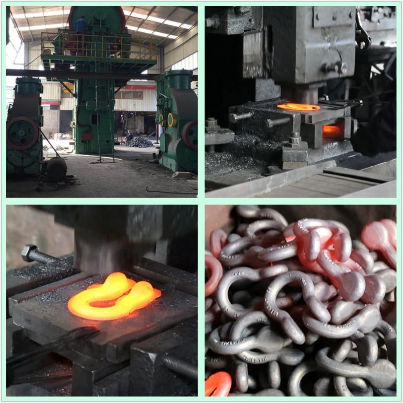 Chinese Supply Alloy Red/Yellow/Organge/Any Color H. D. G /E. G Bow Anchor Shackle for Conntecting Chains Riggings