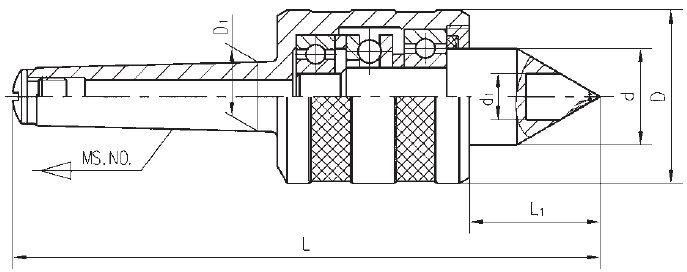 Carbide Medium-Duty Live Center Lathe Center