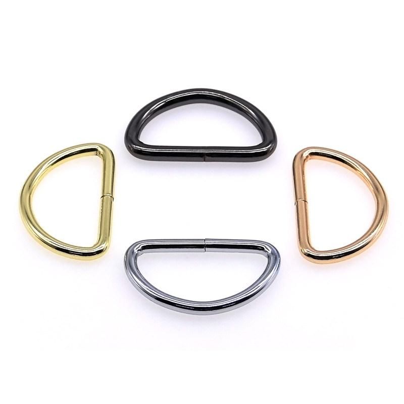 Wholesale Popular Design Bag Strap Hook D Ring Adjustment Buckle Flat D Ring Buckle