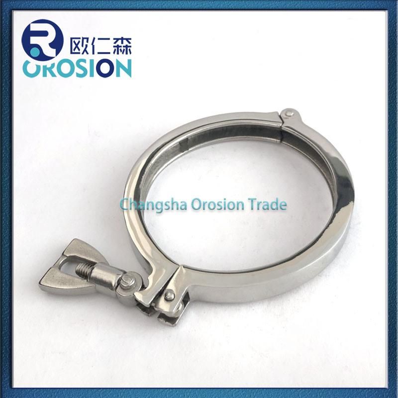 Sanitary Stainless Steel Mirror Polish Clamp for Food